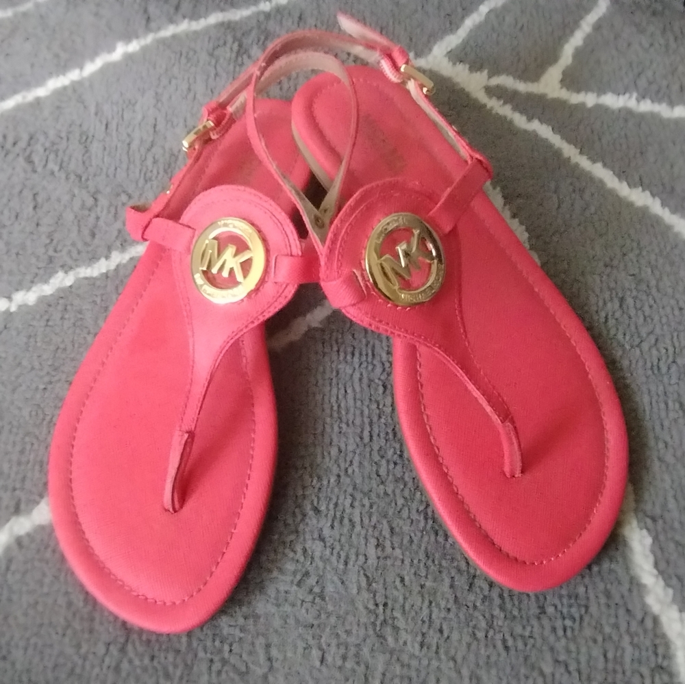 Michael Kors EUC Orange Sandals - Picture 2 of 15